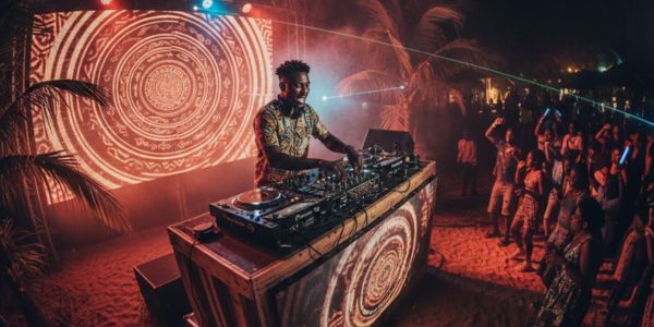 Afro House DJ am Mischpult - Afro Heat Hour